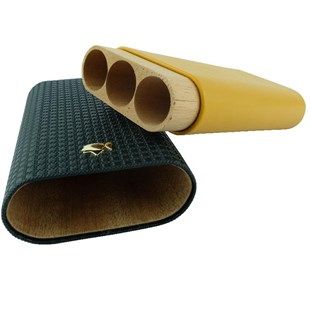 Cohiba Sarı-Siyah 3lü Puro Kılıfı