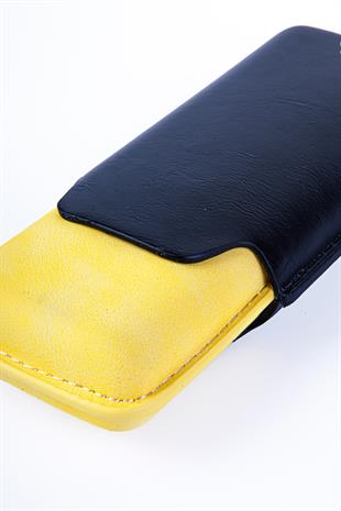 Cohiba Sarı-Siyah İkili Deri Puro Kılıfı