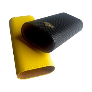Cohiba Sarı-Siyah İkili Puro Kılıfı
