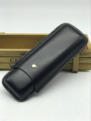 Cohiba Siyah 2li Deri Puro Kılıfı