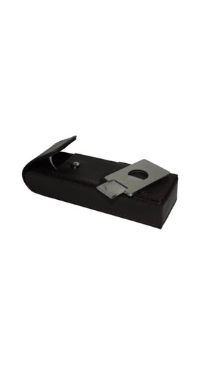 Cohiba Siyah 2li Deri Puro Kılıfı