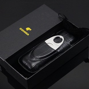 Cohiba Siyah 2li Kesicili Puro Kılıfı