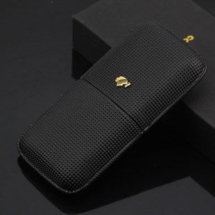 Cohiba Siyah 3lü Deri Puro Kılıfı