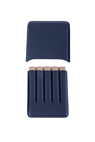 Cohiba Siyah Beşli Deri Puro Kılıfı