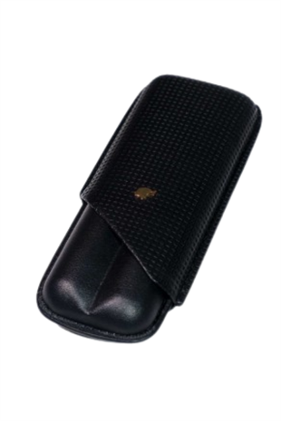 Cohiba Siyah İkili Deri Puro Kılıfı