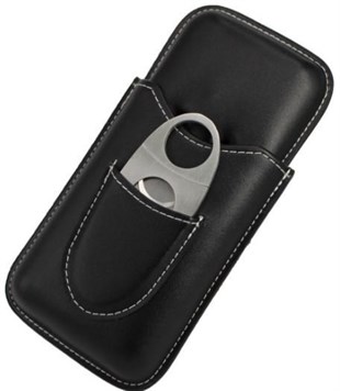 Cohiba Siyah Puro Kılıfı Kesici İkili Set