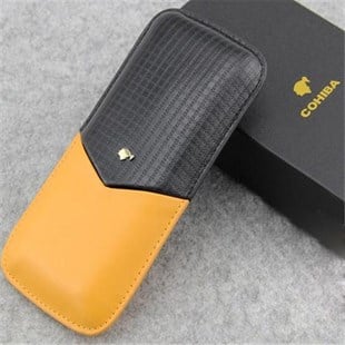 Cohiba Siyah V Desenli 3lü Puro Kılıfı