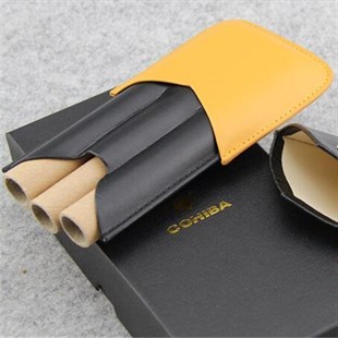 Cohiba Siyah V Desenli 3lü Puro Kılıfı