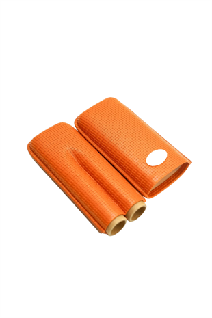 Cohiba Taba Desenli İkili Deri Puro Kılıfı