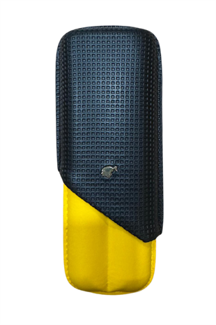 Cohiba Sarı-Siyah İkili Deri Puro Kılıfı