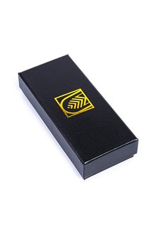 PQ Siyah-Hardal İkili Deri Puro Kılıfı