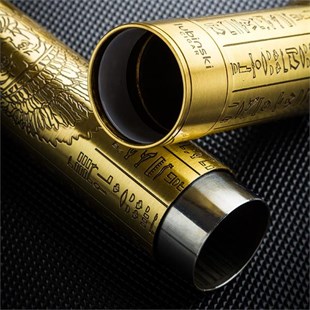Lubinski Puro Saklama Silindiri Çelik Tüp Kılıf Gold İşleme(60 Ring)
