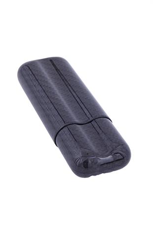 Karbon Desenli İkili Puro Kılıfı