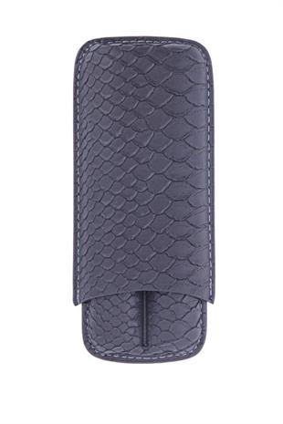 PQ Gri Timsah Desenli İkili Puro Kılıfı