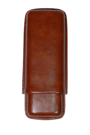 PQ Kahverengi İkili Deri Puro Kılıfı
