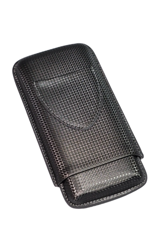 PQ Karbon Desenli Üçlü Puro Kılıfı