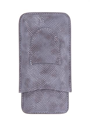 PQ Timsah Desenli Deri Üçlü Puro Kılıfı