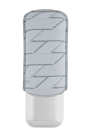 S.T. Dupont Coated Canvas Monogram Parlak Gri İkili Deri Puro Kılıfı 183480