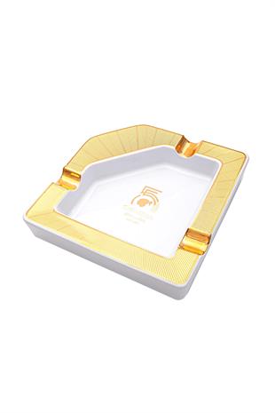 Cohiba 55. Yıl Gold-Beyaz Üçlü Porselen Puro Küllüğü