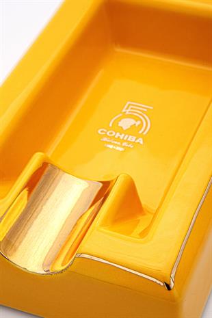 Cohiba 55. Yıl Sarı Tekli Porselen Puro Küllüğü
