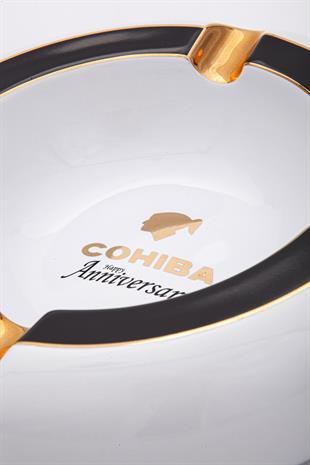 Cohiba Anniversary Beyaz Dörtlü Porselen Puro Küllüğü