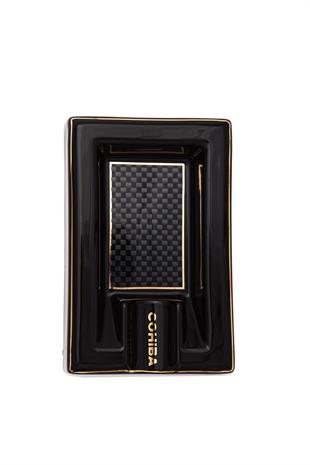 Cohiba Karbon Desenli Siyah Tekli Porselen Puro Küllüğü