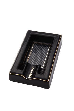 Cohiba Karbon Desenli Siyah Tekli Porselen Puro Küllüğü