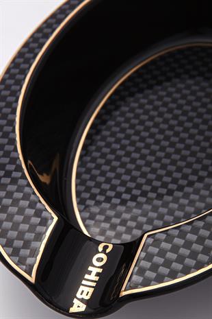 Cohiba Karbon Desenli Siyah Tekli Porselen Puro Küllüğü