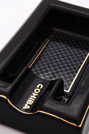 Cohiba Karbon Desenli Siyah Tekli Porselen Puro Küllüğü