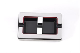 Parmida İkili Gümüş Puro Küllüğü