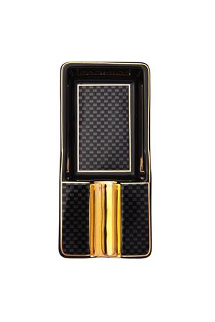 Parmida Karbon Desenli Siyah Tekli Porselen Puro Küllüğü