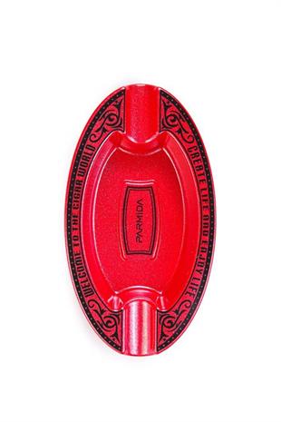 Parmida Kırmızı İşlemeli İkili Puro Küllüğü