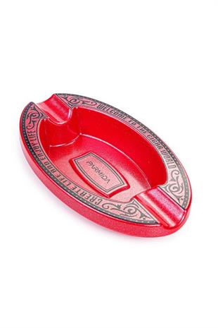 Parmida Kırmızı İşlemeli İkili Puro Küllüğü