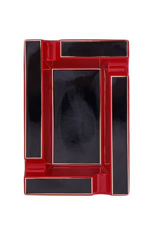 Parmida Kırmızı-Siyah Dörtlü Puro Küllüğü