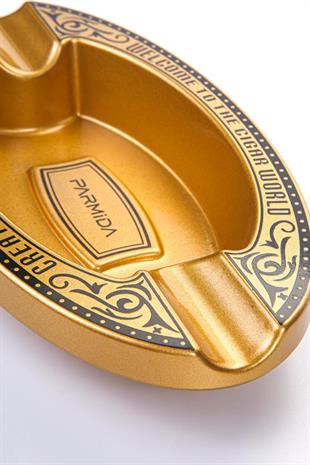 Parmida Rose Gold İşlemeli İkili Puro Küllüğü