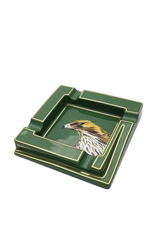 Parmida Şahin Desenli Yeşil Dörtlü Puro Küllüğü