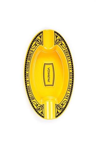 Parmida Sarı İşlemeli İkili Puro Küllüğü