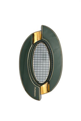 Parmida Yeşil-Gold İkili Porselen Puro Küllüğü