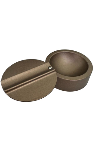 PQ Kahverengi Metal Döner Başlıklı Tekli Puro Küllüğü