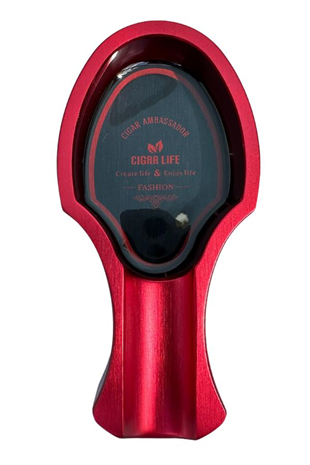 PQ Kırmızı Tekli Porselen Puro Küllüğü