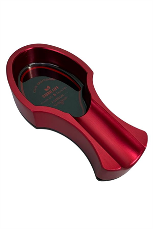 PQ Kırmızı Tekli Porselen Puro Küllüğü