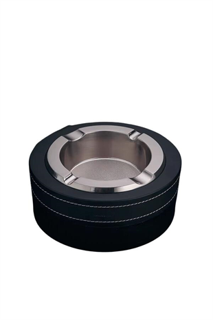 PQ Siyah Gümüş Kahverengi Şeritli Dörtlü Küllük