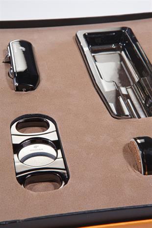 Cohiba Çakmak Kesici Küllük Sehpa Dörtlü Puro Seti