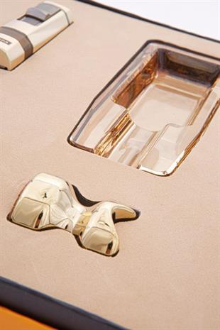 Cohiba Gold Çakmak Kesici Küllük Sehpa Dörtlü Puro Seti