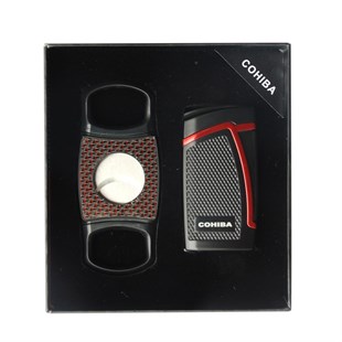 Cohiba Çakmak Kesici 2li Puro Seti