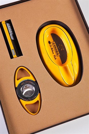 Cohiba Çakmak Kesici Küllük Üçlü Set