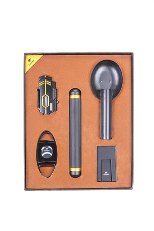 Cohiba Çakmak Kesici Küllük Sehpa Puro Tüpü Beşli Puro Seti