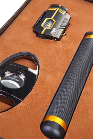 Cohiba Çakmak Kesici Küllük Sehpa Puro Tüpü Beşli Puro Seti