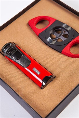 Cohiba Çakmak Kesici İkili Set