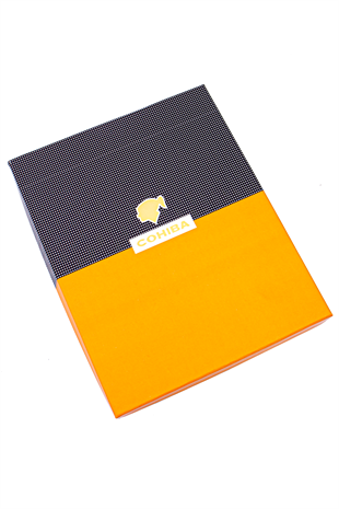 Cohiba Çakmak Kesici Küllük Sehpa Dörtlü Sarı-Siyah Puro Seti